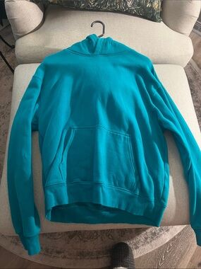 Aritzia TNA Cozy Fleece Hoodie in Teal
